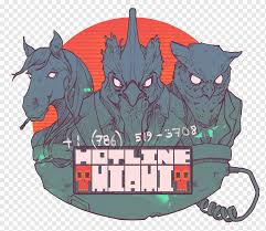 Set in 1989 miami, the game revolves primarily around an unnamed silent protagonist—dubbed jacket by fans—who has been receiving coded messages on his answering machine instru. Hotline Miami 2 Wrong Number T Shirt Fan Art T Shirt Video Game Fictional Character Cartoon Png Pngwing