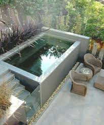 Invigorating Backyard Design With A Small Plunge Pool To Chill Out Tauchbecken Gartengestaltung Kleinen Hinterhofen