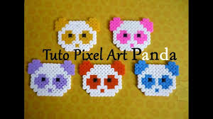 Tuto Pixel Art N 7 Panda Kawaii Pixel Art Art Perle Art