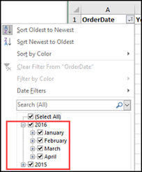 how to prevent grouped dates in excel contextures blog