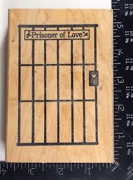 Prisoner Of Love Jail Cell Prison Door Momr Rubber Stamp Heart Lock Rare 937 Momr Jail Cell Rubber Stamps Prison