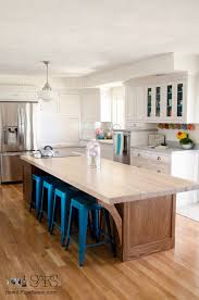 Since moving in, we painted the walls, and, not by choice, replaced almost all of mix milk paint thoroughly, and begin painting by using slanted brush to paint any detailed parts of doors that roller will not easily reach or cover. Custom Kitchen Cabinets Painted With Milk Paint