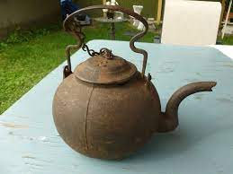 Antique 1700 S Sheldon Cook Cast Iron Kettle 425 00 Cast Iron Kettle Antique Teapot Kettle