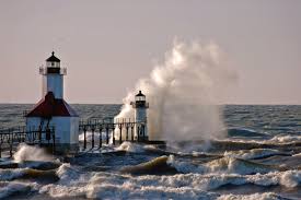 Recent popes have challenge all catholics to participate in the new evangelization. St Joseph Lighthouse On Lake Michigan A Frozen Lighthouse