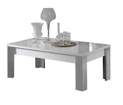 The closetmaid modular coffee table is available in two trendy, neutral finishes. Dolcevita Silver And White High Gloss Rectangular Coffee Table Modish Furnishing