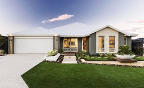 Stunning Chic Elevation With Feature Gable Planking Rendered Facade And Colorbond Roof With Images Facade House House Exterior Exterior House Colors