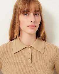 Sessun Sao Polo Collared Knit Shirt