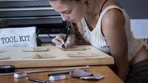 The workbook includes patterns, burning diagrams, finished samples, instructions on general technique in addition to special techniques including coloring (using watercolors), hair, faces, eyes, mountains, trees, and much more. B C Artist Depicts Wildlife Nature Through Wood Burning Port Alberni Valley News