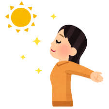 日光浴のイラスト（女性） | かわいいフリー素材集 いらすとや