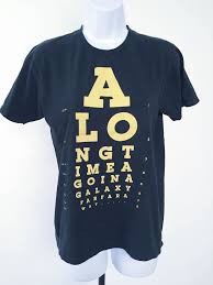 Threadless A Long Time Ago Star Wars Eye Chart T Shirt