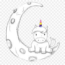 How to draw a unicorn rainbow cake slice easy and cute. Cute Cartoon Unicorn Girl On Moon On Transparent Png Similar Png