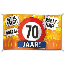 Gevelvlag Verjaardag 70 Jaar 100 X 150 Cm Feestartikelen 70 Jaar Bellatio Warenhuis
