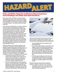 Winter Weather Osha Resources Occupational Safety And