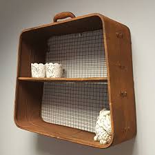These cute little pb teen inspired suitcase wall shelves are the perfect addition to any room, it adds a little industrial character to a basic shelf!! Antique Style Wall Shelf Metal Distressed Storage Industrial Suitcase Rust Style Buy Online In Botswana At Botswana Desertcart Com Productid 51787359