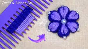 Today we are making flower buttons with wool using amazing tricks. Diy Woolen Flower With Hair Comb