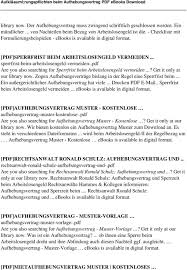 Beachte bitte, dass es sich hierbei nicht um einen vordruck handelt, den du einfach ausdrucken und unterschreiben kannst. Aufklarungspflichten Beim Aufhebungsvertrag Pdf Kostenfreier Download