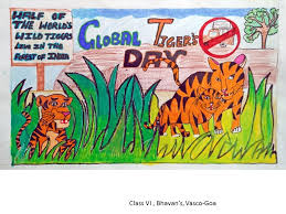 Since 1970, the country's human population has risen from 500 million to almost 1.4 billion. Mission Green Goa Global Tiger Day Goa 29th July 2017