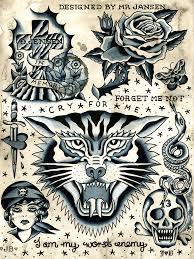 5 out of 5 stars. Old School Tiger Tattoo Flash Elegant Arts Tattoo