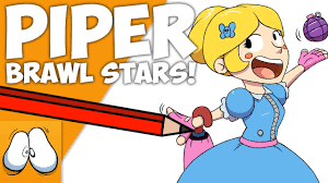 Speed drawing piper animation | brawl stars hi, i'm drawany. How To Draw Piper Brawl Stars Youtube