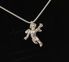 Nostalgischer Anhanger Charm Engel Amor Silber 925 Vintage Sk1527 In 2020 Jewelry Diamond Diamond Necklace