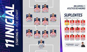 2020/21, round of 16, 1st leg. Club Atletico De Madrid Web Oficial Ya Conocemos Las Alineaciones Titulares Para El Leipzig Atleti