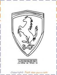 Ferrari logo coloring pages erieairfair. Printable Car Ferrari Logo Coloring Page Free Kids Coloring Pages Printable