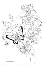 Vlinder Doodle Butterfly Coloring Page Coloring Pages Fairy Coloring Pages