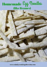 Homemade Egg Noodles Like Reames Recipe Homemade Egg Noodles Egg Noodles Food