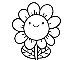 Intenta dibujar una flor silvestre, similar a la margarita, con estos tres tips. Dibujo De Una Flor Sonriente Para Colorear Dibujos Net