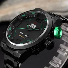 Ohsen Quartz Digital Men Watches Military Waterproof Full Steel Led Wristwatch Mens Sports Watch Gifts Relogi Mens Sport Watches Wristwatch Men Watches For Men