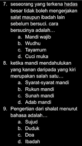 Itu adalah tata cara mandi wajib haid yang benar. Tolong Kak Plis V Brainly Co Id