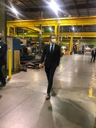 The hair gel comes in a small, blue container in the shape of a cylinder with the word  gel  written on it. Sophia Bollag On Twitter He Jokes That He S Prepared For This Tour With His Mask Safety Glasses And Osha Approved Helmet A Reference To His Signature Hair Gel Https T Co 8h20ruvxz3