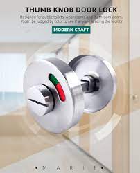 Check spelling or type a new query. Bathroom Hardware Fittings Toilet Cubicles Indicator Wc Door Lock Thumb Turn Knob Stainless Steel Door Locks Aliexpress
