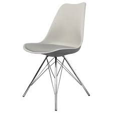 And if you like to coordinate your furniture, we have matching dining sets, too. Buy Eiffel Inspired Light Grey Dining Chair With Chrome Metal Legs