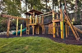 With numerous options available directly from the largest manufacturer of residential swing sets in the us, the backyard discovery line has something for. 20 Of The Coolest Backyard Designs With Playgrounds Play Area Backyard Diy Playground Large Backyard Landscaping