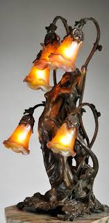 Gustav Gurschner 1873 1971 Art Nouveau Table Lamp Art Nouveau Lighting Art Nouveau Lamps Art Nouveau Furniture