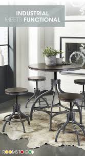 Create An Industrial Chic Look In Your Dining Space With The Cool Factory Inspired Style Of The Industr Dining Room Sets Furniture Affordable Dining Room Sets