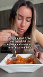 Balancing Hormones with Carrot Salad Recipe