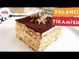 Biskuvili Yalanci Tiramisu Pasta Tarifleri Nefis Yemek Tarifleri Youtube Tiramisu Pasta Yemek Tarifleri Tiramisu