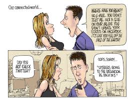 A single cartoon or comic, or even a custom illustration you assign. Social Media Connects People Too Much Off The Wall Social Media Off The Wall Social Media