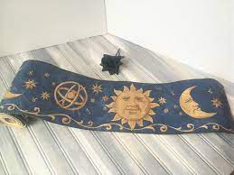 Sun And Moon Wallpaper Sun And Moon Wall Border Celestial Etsy Wallpaper Sun And Stars Sun Wall Decor