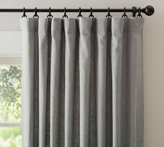 Pottery barn riviera stripe drape panel blackout lined 50x 96 sandalwood #h185. Emery Linen Rod Pocket Blackout Curtain Pottery Barn