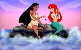 Disney Crossover Fan Art Pocahontas And Ariel Disney Princess Pictures Disney Crossovers Disney Princess Fan Art