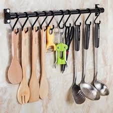 Wall mounted kitchen utensil hanging rack stainless steel. Buy Kitchen Utensil Rack Holder Hook Wall Mounted Cupboard Hanging Storage Organizer At Affordable Prices Free Shipping Real Reviews With Photos Joom
