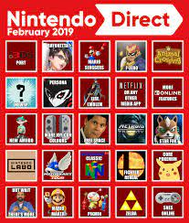 We lived for it for gamecube. Nintendo Direct Bingo Card Feb 2019 Nintendoswitch