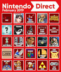 Blank bingo sheet pdf document blank template b i n g o bingo card maker b i n g o free space created using bingocardprinte bingo board. Nintendo Direct Bingo Card Feb 2019 Nintendoswitch