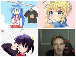 I love these cute anime girls with their cute cowlicks :  r/PewdiepieSubmissions