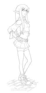 Get hot anime girls coloring pages for adults and get down to business! Pin By Clare Burch On Lineart And Anime People Coloring Pages Love Coloring Pages Coloring Pages For Girls