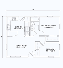 A first floor master bedroom is quickly becoming the obvious choice for generation x, including those with a growing family. Open Floor Plan 24 X 42 24x32 View Floor Plan 768 Sq Ft Cabin Floor Plans Tiny House Floor Plans Barn House Plans