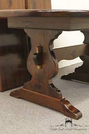 Ethan Allen Antiqued Pine Old Tavern Trestle Dining Table 12 6043 Dining Table Makeover Trestle Dining Tables Tavern And Table